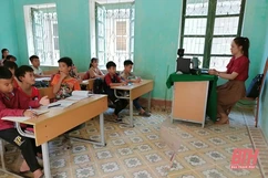 Quan Hóa: Nhiều học sinh điểm lẻ chưa được tiếp cận môn Tiếng Anh