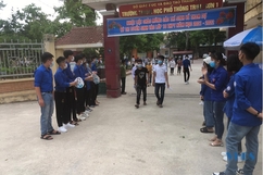 Hình ảnh ngày thi đầu tiên vào lớp 10 THPT tại Ngọc Lặc, Triệu Sơn và Thiệu Hoá
