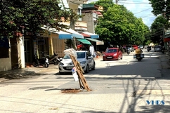 Sớm khắc phục sụt lún giữa đường Lý Nhân Tông, TP Thanh Hóa
