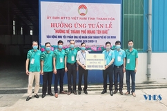 Hội viên nông dân tỉnh Thanh Hóa hướng về thành phố mang tên Bác