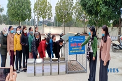 Hội LHPN thị trấn Rừng Thông ra mắt điểm 6 công trình, phần việc chào mừng Đại hội đại biểu phụ nữ toàn quốc lần thứ XIII