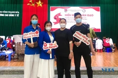 Đoàn Thanh niên Trường Cao đẳng Y tế Thanh Hóa hiến máu nhân đạo