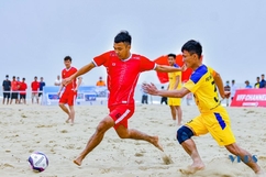 ĐKVĐ Đà Nẵng thắng đậm trong lần đầu tiên dự giải bóng đá bãi biển VĐQG tại TP Sầm Sơn