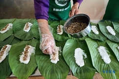 Dẻo, thơm bánh lá răng bừa Nam Hương
