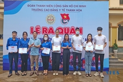 Trường Cao đẳng Y tế Thanh Hóa ra quân chiến dịch thanh niên tình nguyện hè 2022