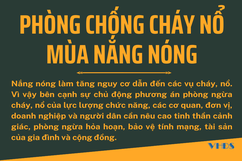 [Inforgraphics] - Phòng, chống cháy nổ mùa nắng nóng