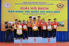 Bắn súng Thanh Hóa giành 4 huy chương tại giải trẻ vô địch quốc gia 2022