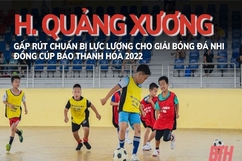 Huyện Quảng Xương tuyển sinh bổ sung lực lượng chuẩn bị cho giải Bóng đá Nhi đồng Cúp Báo Thanh Hóa 2022