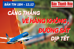 Bản tin 18h ngày 12-12-2022: Căng thẳng vé hàng không, đường sắt dịp Tết