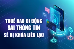 [Infographics] - Thuê bao di động sai thông tin sẽ bị khóa liên lạc