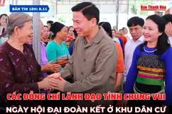 Bản tin 18h ngày 8/11:  Các đồng chí lãnh đạo tỉnh chung vui Ngày hội đại đoàn kết ở khu dân cư