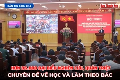 [Bản tin 18h]:  Hơn 86.000 đại biểu nghiên cứu, quán triệt chuyên đề v ề học và làm theo Bác