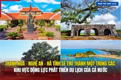 Bản tin 18h ngày 14/6/2024:  Thanh Hóa - N ghệ An - Hà Tĩnh sẽ trở thành một trong các khu vực động lực phát triển du lịch của cả nước