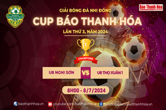 [TRỰC TIẾP] U8 Nghi Sơn – U8 Thọ Xuân 1|Giải bóng đá Nhi đồng Cup Báo Thanh Hóa lần thứ 3 - năm 2024