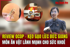 Kẹo gạo lức Đức Giang - Món ăn vặt lành mạnh cho sức khoẻ