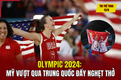 Tin thể thao 12/8: Bảng xếp hạng chung cuộc Olympic 2024: Mỹ vượt qua Trung Quốc đầy nghẹt thở