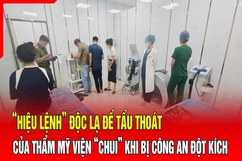 Điểm nóng 20/8: “Hiệu lệnh” độc lạ của thẩm mỹ viện “chui” khi bị kiểm tra