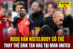 Tin thể thao 3/9: Ruud van Nistelrooy có thể thay thế Erik ten Hag tại Man United