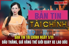 Bản tin Tài chính ngày 1/11: Đầu tháng, giá vàng thế giới quay xe lao dốc