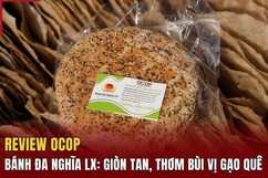 [REVIEW OCOP] Bánh đa NghĩaLX: Giòn tan, thơm bùi vị gạo quê