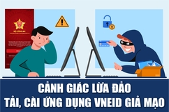 [Infographics] - Cảnh giác lừa đảo tải, cài ứng dụng VNeID giả mạo