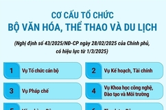 Cơ cấu tổ chức của Bộ Văn hóa, Thể thao và Du lịch