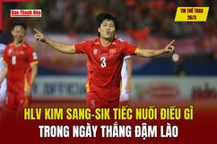 Thể thao 26/3: HLV Kim Sang-sik tiếc nuối điều gì trong ngày thắng đậm Lào