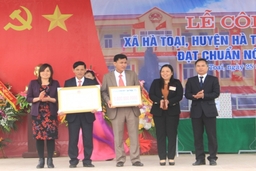 Xã Hà Toại đón Bằng công nhận xã đạt chuẩn NTM
