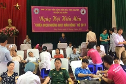 Sôi nổi, thiết thực ngày hội hiến máu tình nguyện huyện Thọ Xuân