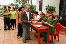 Công an huyện Nga Sơn mỗi ngày làm một việc tốt phục vụ nhân dân