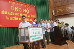 Thanh Hóa vận động ủng hộ đồng bào các tỉnh miền núi phía Bắc bị thiệt hại do lũ, sạt lở đất