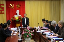Thẩm tra một số dự thảo nghị quyết kỳ họp thứ tư HĐND tỉnh