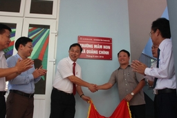 Agribank Thanh Hóa tài trợ công trình Trường MN Quảng Chính