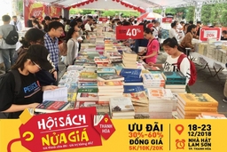 Hội sách “Nửa giá” thu hút nhiều độc giả trẻ