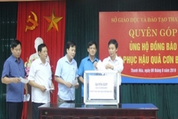 Sở Giáo dục và Đào tạo Thanh Hóa phát động quyên góp ủng hộ đồng bào vùng lũ
