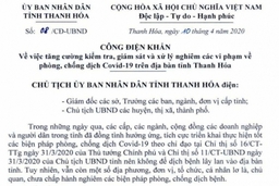 Thanh Hóa phạt hàng trăm trường hợp không đeo khẩu trang