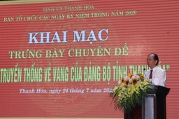 Khai mạc Trưng bày chuyên đề “90 năm truyền thống vẻ vang của Đảng bộ tỉnh Thanh Hóa”