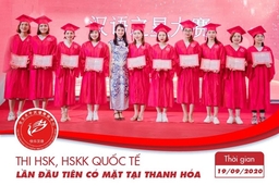 Vân Vân Thiên Bình tổ chức thi chứng chỉ HSK, HSKK quốc tế tại Thanh Hóa