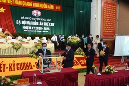 Đồng chí Lê Văn Tuấn giữ chức Bí thư Huyện ủy Ngọc Lặc nhiệm kỳ 2020 - 2025