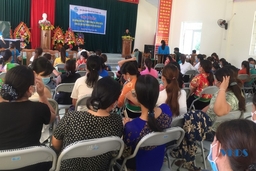 Bồi dưỡng kiến thức, kỹ năng thông tin, tuyên truyền về công tác dân tộc - tôn giáo cho phụ nữ xã Pù Nhi