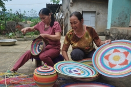 Mô hình mây tre đan xuất khẩu cho lao động nhàn rỗi