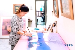 Ấn tượng tranh lụa của Nguyễn Thị Ngọc