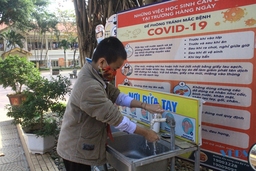 Nghành giáo dục huyện Cẩm Thủy nghiêm túc thực hiện các biện pháp phòng, chống dịch bệnh COVID-19 trong trường học