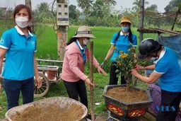Hội LHPN xã Thuận Minh triển khai mô hình đường hoa, đường cờ