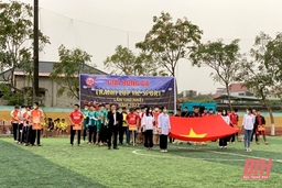 Khởi tranh giải bóng đá Cúp H2 Sport Hậu Lộc