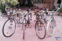 Những chiếc xe đạp cổ ở Hoằng Hóa