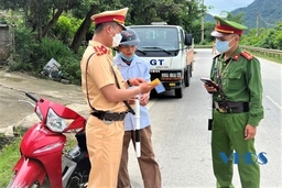 Huyện Bá Thước xử lý 70 trường hợp vi phạm nồng độ cồn khi tham gia giao thông