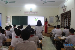 Hiệu quả từ phòng học thông minh tại Trường THCS Nguyễn Văn Trỗi 