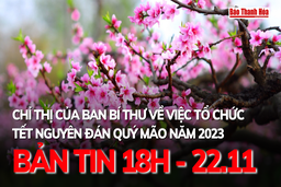 Bản tin 18 giờ ngày 22 - 11: Chỉ thị của Ban Bí thư về việc tổ chức Tết Nguyên đán Quý Mão năm 2023