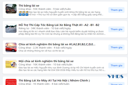 “Chợ đen” bằng lái xe giả công khai trên mạng